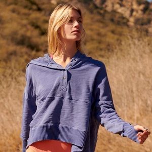 Free People Solid Honey Dove Pullover African Violet